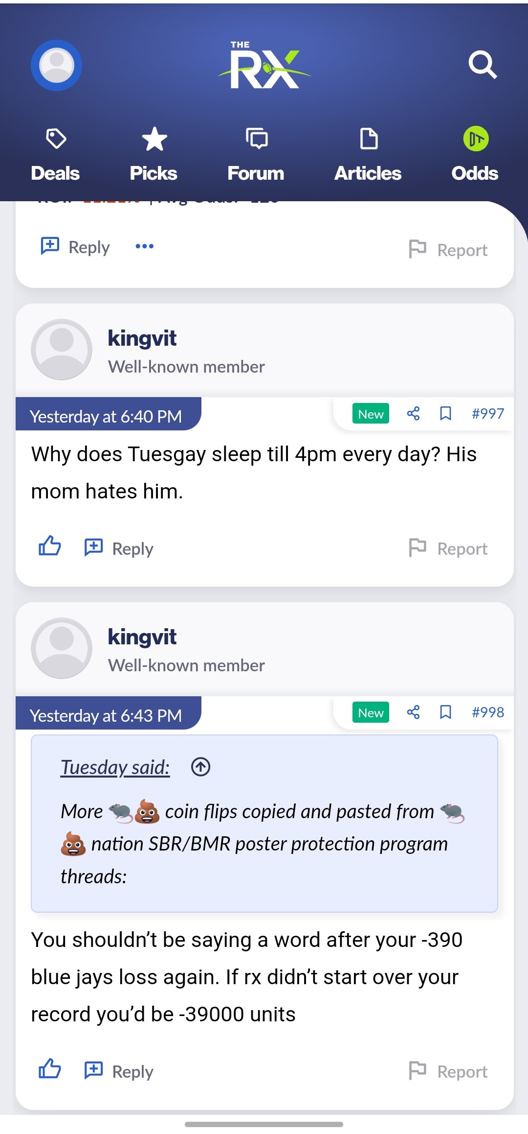 Post #998 tard thinks Blue Jays was -390.jpg