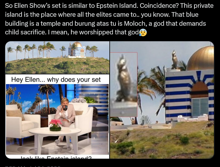 Screenshot 2024-04-01 at 10-27-21 ▪️ on X So Ellen Show’s set is similar to Epstein Island. Co...png